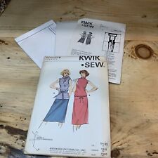 Vintage Kwik Sew Pattern #118~Top & Skirt~Sizes: 6 8 10 12~Uncut picture