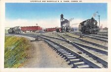 Louisville & Nashville Railroad Yards Corbin Kentucky Train c1930s Postcard picture