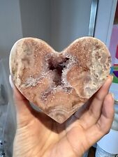 Gorgeous Large Thick Chunky Pink Amethyst Heart Druzy Amethyst Portal picture