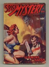 Spicy Mystery Stories Pulp Nov 1937 Vol. 6 #1 GD 2.0 picture