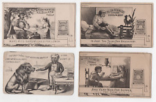 Three 1890s Wilson Packing Co Trade Cards and one Libby McNeill John Bull Card picture