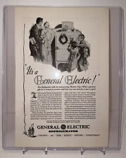 1930 GENERAL ELECTRIC FRIDGE DELIVERY ON CHRISTMAS EVE AD picture