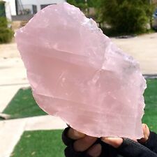 2.44LB Natural Rose Quartz Crystal Pink Crystal Stone slices Healing picture
