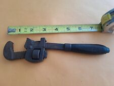 Small Antique Pipe Wrench. Wood Handle.  Unmarked picture
