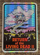 Vintage RETURN OF THE LIVING DEAD II Prism Vending Machine Sticker Horror 1980s picture