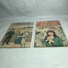 Charlton comics Teen Confessions #54-1969  & love Diary #53 vintage picture