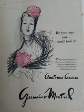 1948 Germaine Monteil Anatome cream women's cosmetic art ad picture