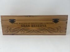 MACALLAN Gran Reserva 18-year Scotch Whiskey empty wood box only RARE EUC 1999 picture