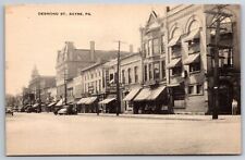 Sayre PA~Desmond St~O Farrell Clothes~Miner's Restauran~Leahy~Utility Pole 1910 picture