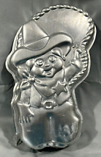 VTG 1981 Wilton Cake Pan 502-3363 Party Baking Li'l Cowboy Cowgirl Sheriff picture