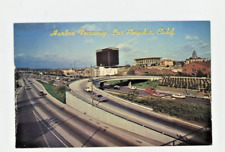 Vintage Postcard  CALIFORNIA  HARBOR FREEWAY   LOS ANGELES    UNPOSTED CHROME picture