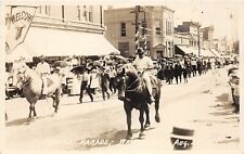 DC1/ Weston Ohio RPPC Postcard c1910 Jubilee Parade Stores Horses 7 picture