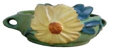 Roseville Vintage Yellow  Peony Green Planter  USA.  Model 428-6  8.5 X 7 Inches picture