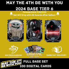 May The 4TH Be With You 2024 BASE Series TIER 6 SET of 100 STAR WARS CARD TRADER picture