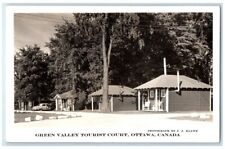 c1940's Green Valley Tourist Court Cabin View Ottawa Canada RPPC Photo Postcard picture