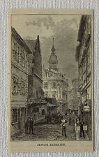 1878 magazine engraving ~ JEWISH RATHHAUS in Prague picture