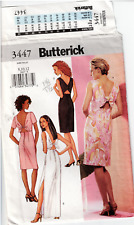 Butterick 3447 elegant Dress Misses Vintage Sewing Pattern Size 8 10 12 Uncut picture