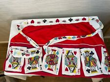 Vintage half apron women’s playing cards poker casino pockets game room gamble picture