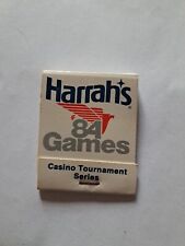 Harrahs 84 Games Casino Tournament Matchbook Vintage Matches Reno Vegas picture