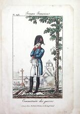 Engraving Troupes French N°192 Commissioner Of Wars picture