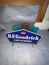 RARE Vintage Metal B. F. Goodrich Tires Display Double Sign  Size 14 3/4