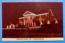 Elvis Presley Postcard 70’s Elvis Graceland At Christmas picture