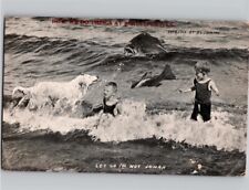 c1910 Dog Children Bass Exaggeration Shreveport Louisiana A.S. Johnson Postcard picture