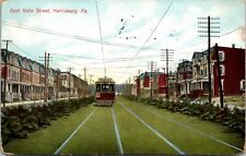 Postcard Train Trolley East State Street in Harrisburg, Pennsylvania picture