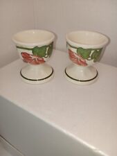 Set of 2 Villeroy & Boch Palermo Garden Egg Cups Pink Green Floral picture