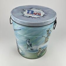 Vintage Texas Sesquicentennial Commemorative Metal Tin Storage Can 1986 picture