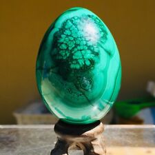 290g Rare Natural Green Malachite Egg Crystal Gemstone Mineral Specimen picture