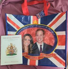 Offical Royal Wedding Program & Reusable Bag 17x14x4 Prince William picture