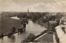 Stratford on Avon UK antique aerial view photo England picture
