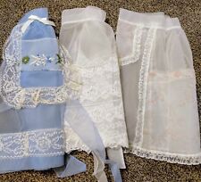 Lot of 3 Vintage Sheer Hostess/Wedding Aprons picture