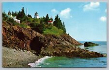 Postcard Owls Head Light Lighthouse Rockland Maine ME picture