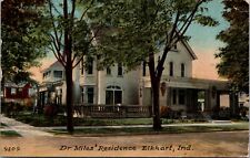 1914 Postcard Dr. Miles' Residence in Elkhart, Indiana picture