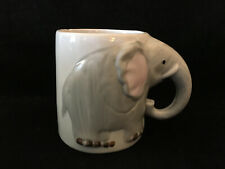 Elephant Grey Sweet Trunk Handle Mug Cup Collectible picture