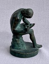 Vintage Cast Bronze Figure of 'Spinario' or 'Boy Pulling Thorn From Foot' picture