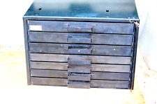 Vintage Shure MFG. USA 7 Drawers Heavy Duty Metal Parts Cabinet 18