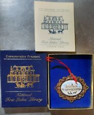 Vintage 1997 National First Ladies' Library Dedication Ornament w/Box & Papers picture