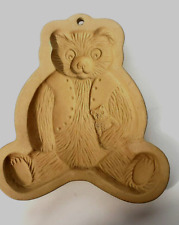 Brown Bag Cookie Art Mold VTG. 1984 Teddy Bear Holding a Toy Bear Mold USA 6
