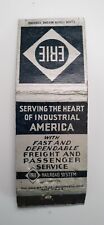 Matchbook Erie Railroad System Fast Dependable Freight and Passenger Service picture
