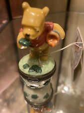Classic Pooh March What Grand Luck Porcelain Hinged Box Midwest of Cannon Falls picture