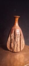 MCM Live Edge Hand Turned Wood Vase  picture