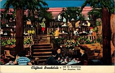 Clifton's Brookdale Tiki Cafeteria Restaurant Los Angeles California Postcard  picture