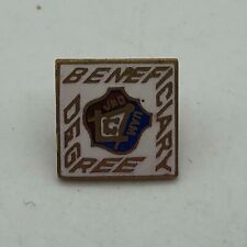 Jr. OUAM Lapel Pin Beneficiary Degree Order Of United American Mechanics Vintage picture
