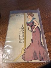 1907 HOLD TO LIGHT H-T-L GERMANY POSTCARD GLAMOROUS LADY + DEVIL FIGURE NICE picture