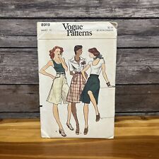Vintage 1970s Vogue 8919 Misses Academia Culottes Sewing Pattern Waist 25 UNCUT picture