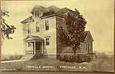 Yorkville New York School House Vintage Photo Postcard c1910 picture