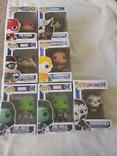 Funko Pop Mixed Lot of 7 DC and Marvel Universe Damaged boxes   picture